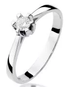 Bonore - White Gold 585 - Diamond 0,12 ct ring