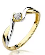 Bonore - Gold 585 - Diamond 0,1 ct ring