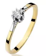 Bonore - Gold 585 - Diamond 0,08 ct ring