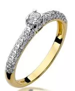 Bonore - Gold 585 - Diamond 0,15 ct ring