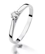 Bonore - White Gold 585 - Diamond 0,09 ct ring