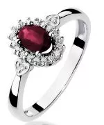 Bonore - White Gold 585 - Ruby 0,6 ct ring