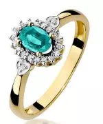 Bonore - Gold 585 - Emerald 0,4 ct ring