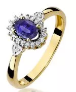 Bonore - Gold 585 - Tanzanite 0,4 ct ring