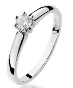 Bonore - White Gold 585 - Diamond 0,2 ct ring