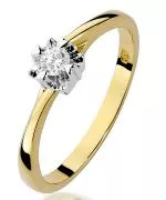 Bonore - Gold 585 - Diamond 0,1 ct ring