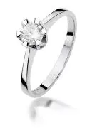 Bonore - White Gold 585 - Diamond 0,5 ct ring
