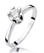 Bonore - White Gold 585 - Diamond 0,7 ct ring