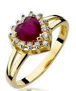 Bonore - Gold 585 - Ruby 1,1 ct ring