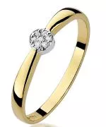 Bonore - Gold 585 - Diamond 0,04 ct ring