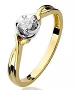 Bonore - Gold 585 - Diamond 0,1 ct ring