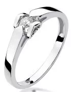 Bonore - White Gold 585 - Diamond 0,09 ct ring