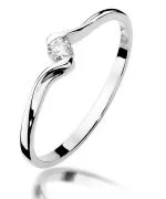 Bonore - White Gold 585 - Diamond 0,09 ct ring