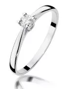 Bonore - White Gold 585 - Diamond 0,15 ct ring