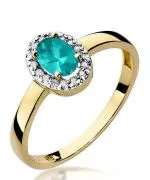 Bonore - Gold 585 - Emerald 0,4 ct ring