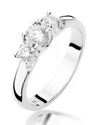 Bonore - White Gold 585 - Diamond 0,25 ct ring