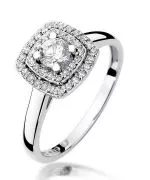Bonore - White Gold 585 - Diamond 0,3 ct ring