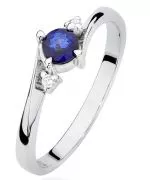 Bonore - White Gold 585 - Sapphire 0,3 ct ring