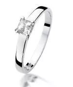 Bonore - White Gold 585 - Diamond 0,3 ct ring
