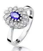Bonore - White Gold 585 - Tanzanite 0,4 ct ring
