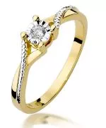 Bonore - Gold 585 - Diamond 0,08 ct ring