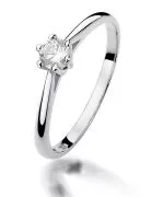 Bonore - White Gold 585 - Diamond 0,15 ct ring