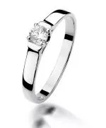 Bonore - White Gold 585 - Diamond 0,18 ct ring