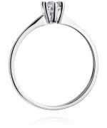 Bonore - White Gold 585 - Diamond 0,23 ct ring