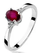 Bonore - White Gold 585 - Ruby 0,6 ct ring