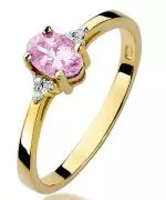 Bonore - Gold 585 - Pink Topaz 0,5 ct ring