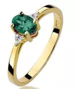 Bonore - Gold 585 - Emerald 0,4 ct ring