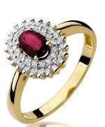 Bonore - Gold 585 - Ruby 0,6 ct ring