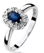 Bonore - White Gold 585 - Sapphire 0,7 ct ring