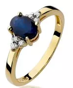 Bonore - Gold 585 - Sapphire 0,9 ct ring