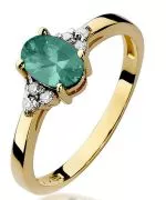 Bonore - Gold 585 - Emerald 0,8 ct ring