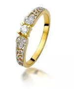 Bonore - Gold 585 - Diamond 0,1 ct ring