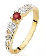 Bonore - Gold 585 - Ruby 0,1 ct ring