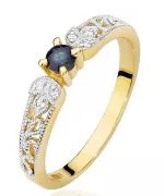 Bonore - Gold 585 - Sapphire 0,1 ct ring