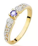 Bonore - Gold 585 - Tanzanite 0,1 ct ring