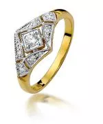 Bonore - Gold 585 - Diamond 0,1 ct ring