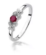 Bonore - White Gold 585 - Ruby 0,15 ct ring