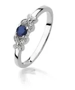 Bonore - White Gold 585 - Sapphire 0,15 ct ring