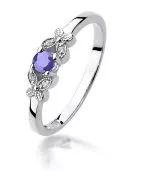 Bonore - White Gold 585 - Tanzanite 0,15 ct ring