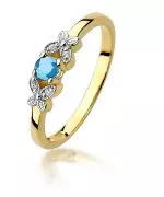 Bonore - Gold 585 - Topaz 0,15 ct ring