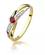 Bonore - Gold 585 - Ruby 0,15 ct ring