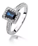 Bonore - White Gold 585 - Sapphire 0,6 ct ring