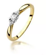 Bonore - Gold 585 - Diamond 0,1 ct ring