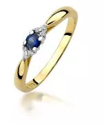 Bonore - Gold 585 - Sapphire 0,15 ct ring