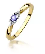 Bonore - Gold 585 - Tanzanite 0,15 ct ring