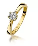 Bonore - Gold 585 - Diamond 0,2 ct ring